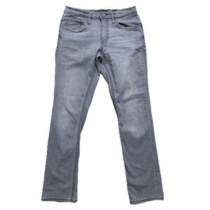 BKE Jake Jeans Mens Sz 30x32 Gray Straight Leg Stretch Denim Grunge Western